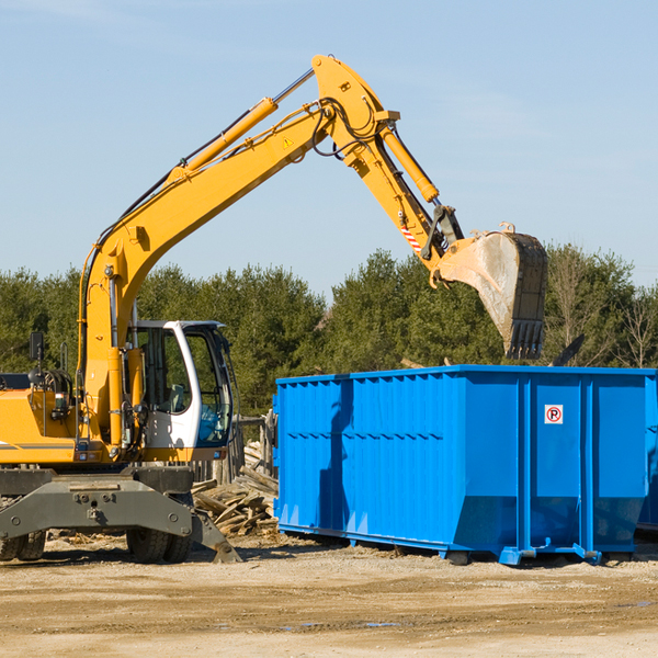 can i choose the location where the residential dumpster will be placed in Warren Connecticut